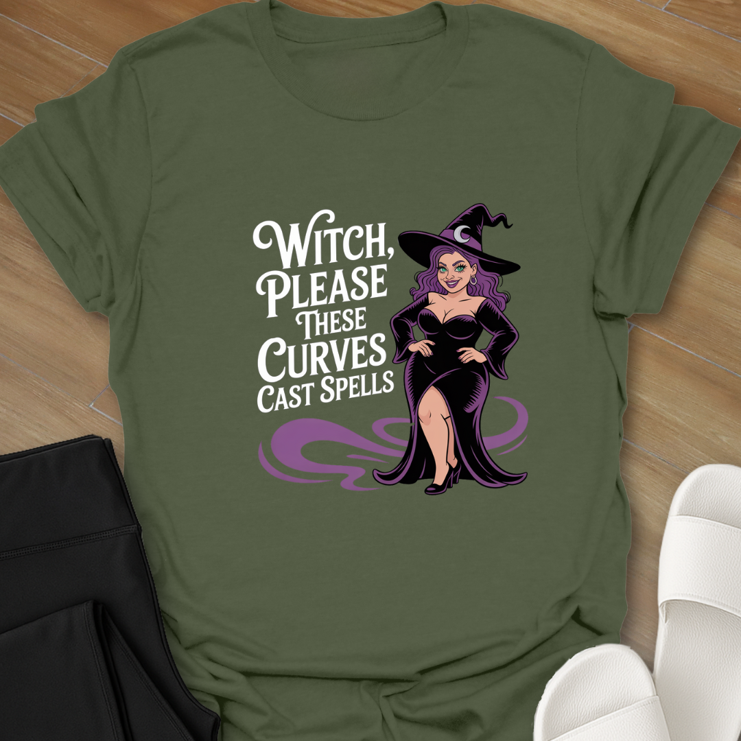 Curves Cast Spells T-Shirt