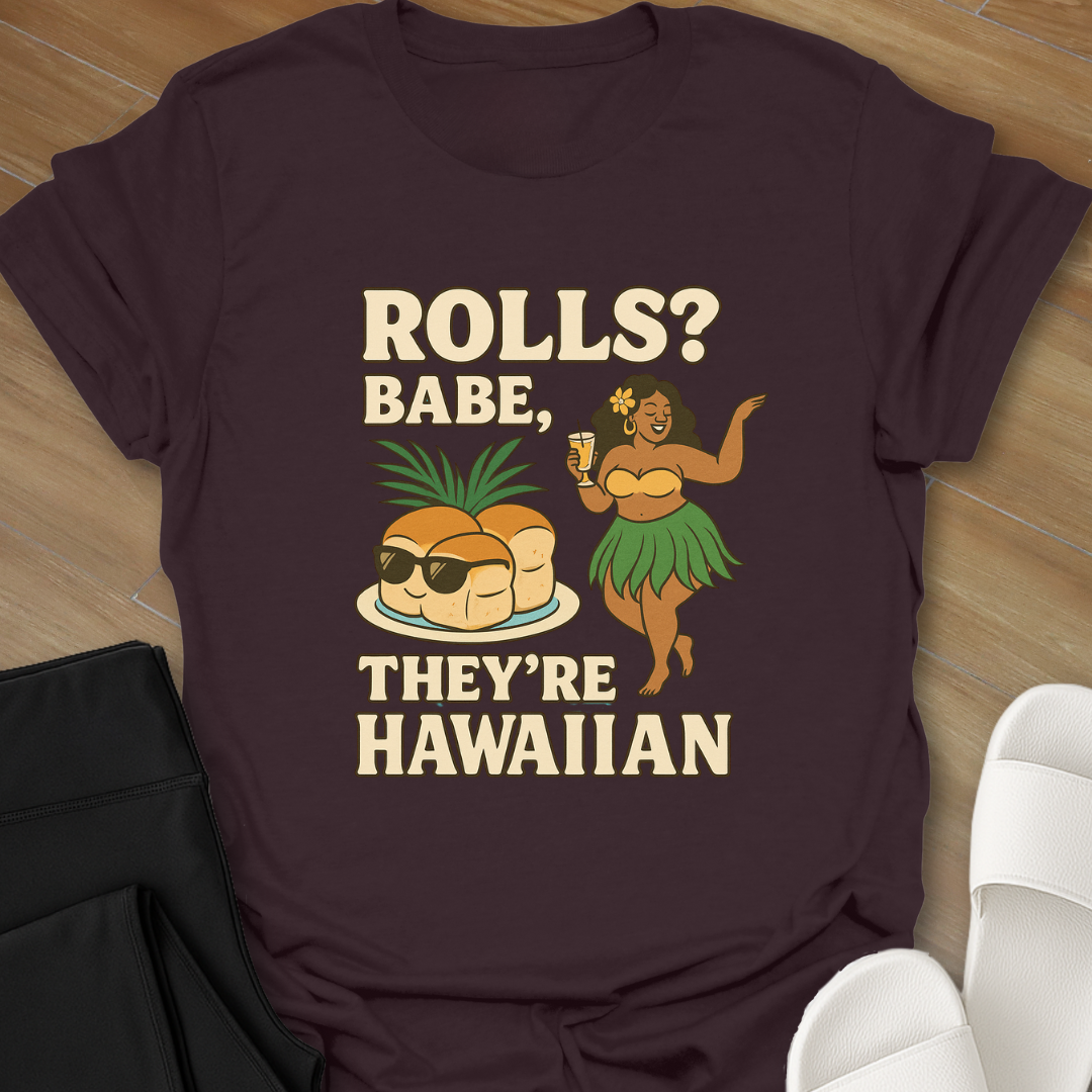 Curvy Girl Hawaiian Rolls T-Shirt