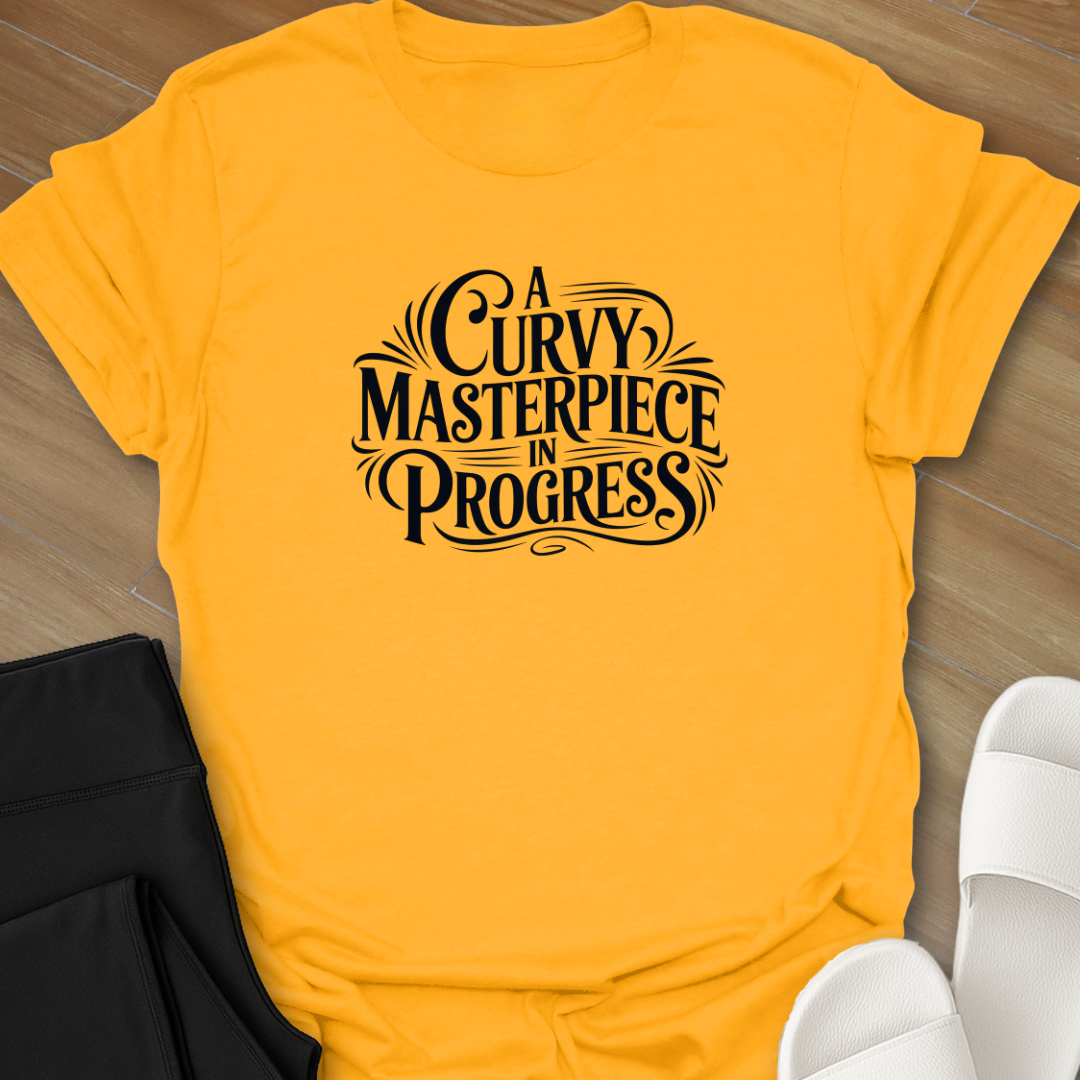 A Curvy Masterpiece in Progress  T- shirt