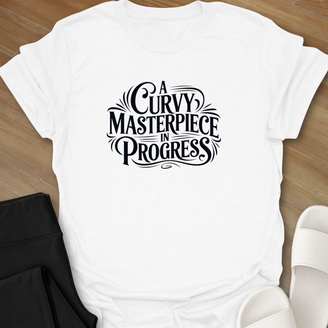 A Curvy Masterpiece in Progress  T- shirt