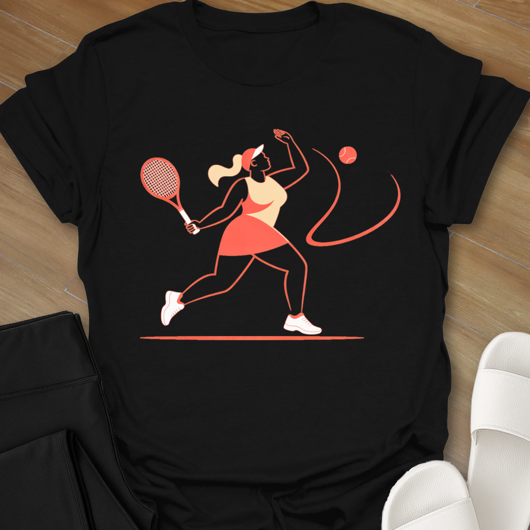 Curvy Girl Tennis T-Shirt