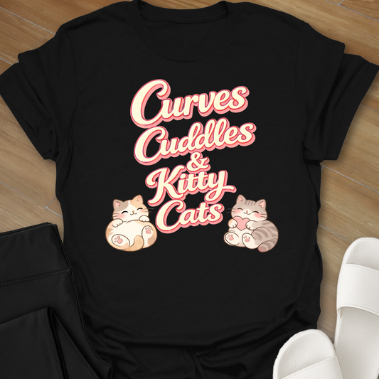 Curves Cuddles & Kitty Cats T-Shirt