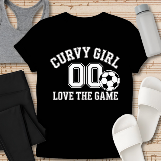 Curvy Girl Love The Game T-Shirt