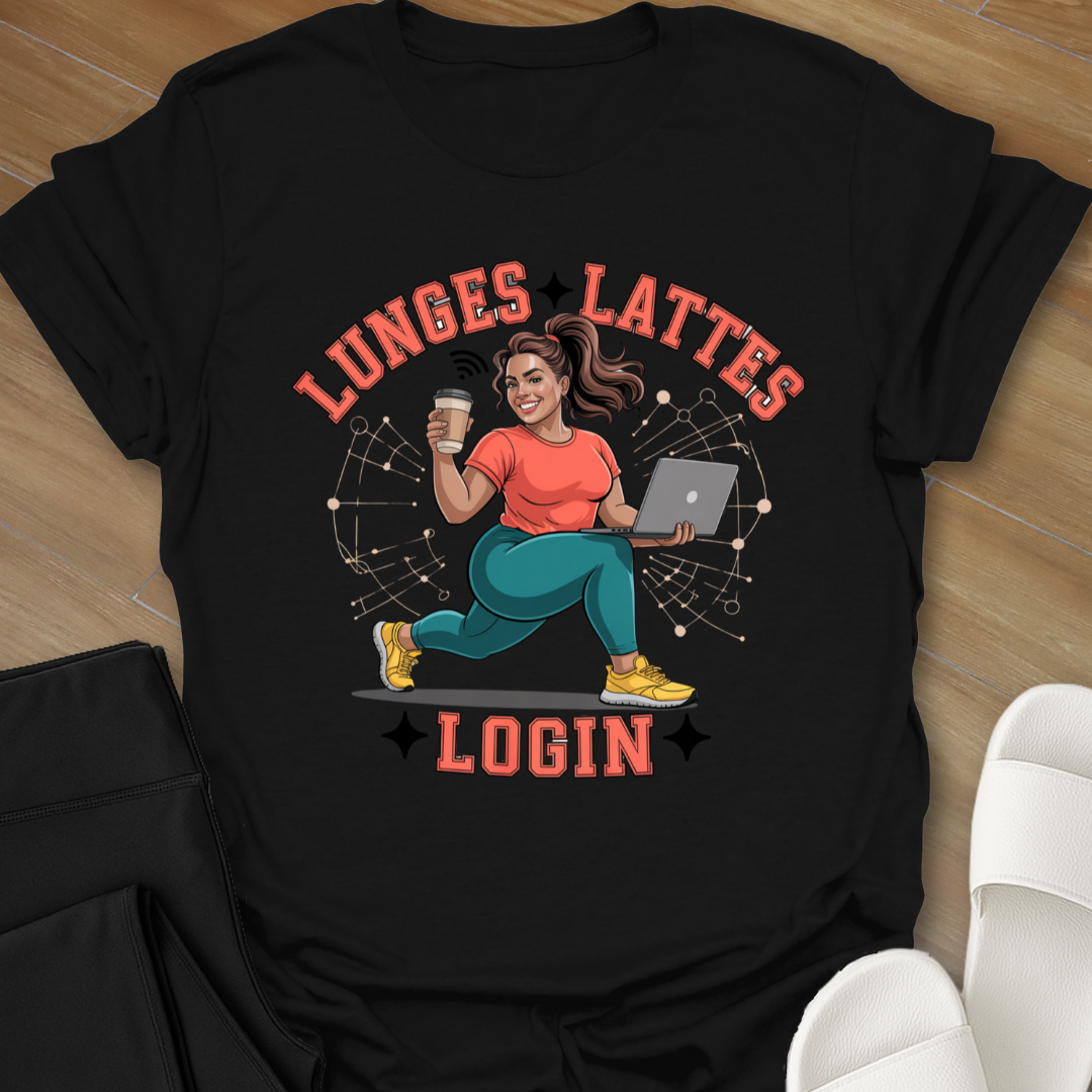 Lunges Lattes Login T-Shirt
