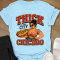 Chicago Curvy Girl Hot Dogs T-Shirt