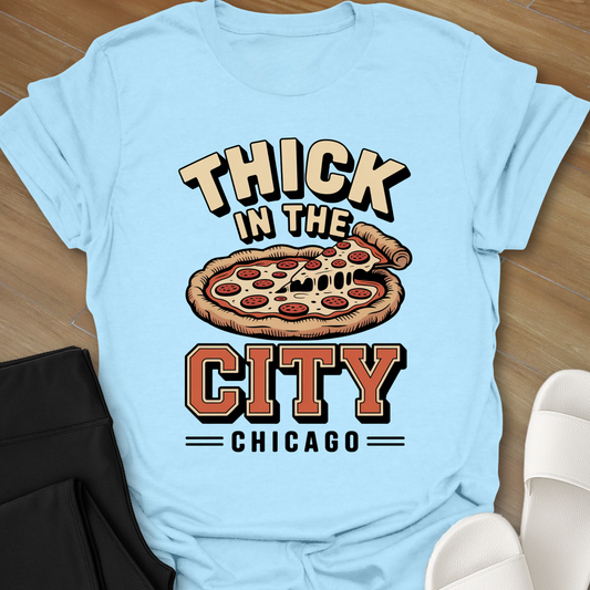 Chicago Curvy Pizza T-Shirt