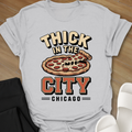 Chicago Curvy Pizza T-Shirt