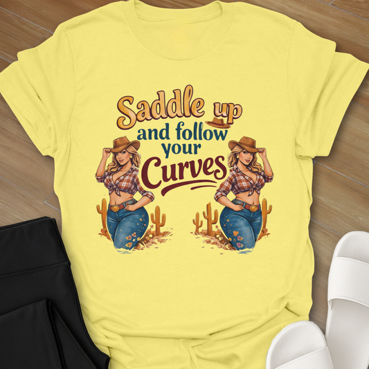 Curvy Girl Follow Your Curves T-Shirt