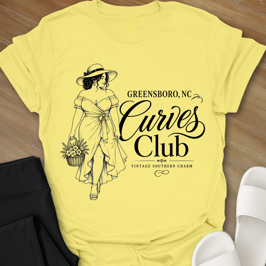 Greensboro NC Curves Club T-Shirt