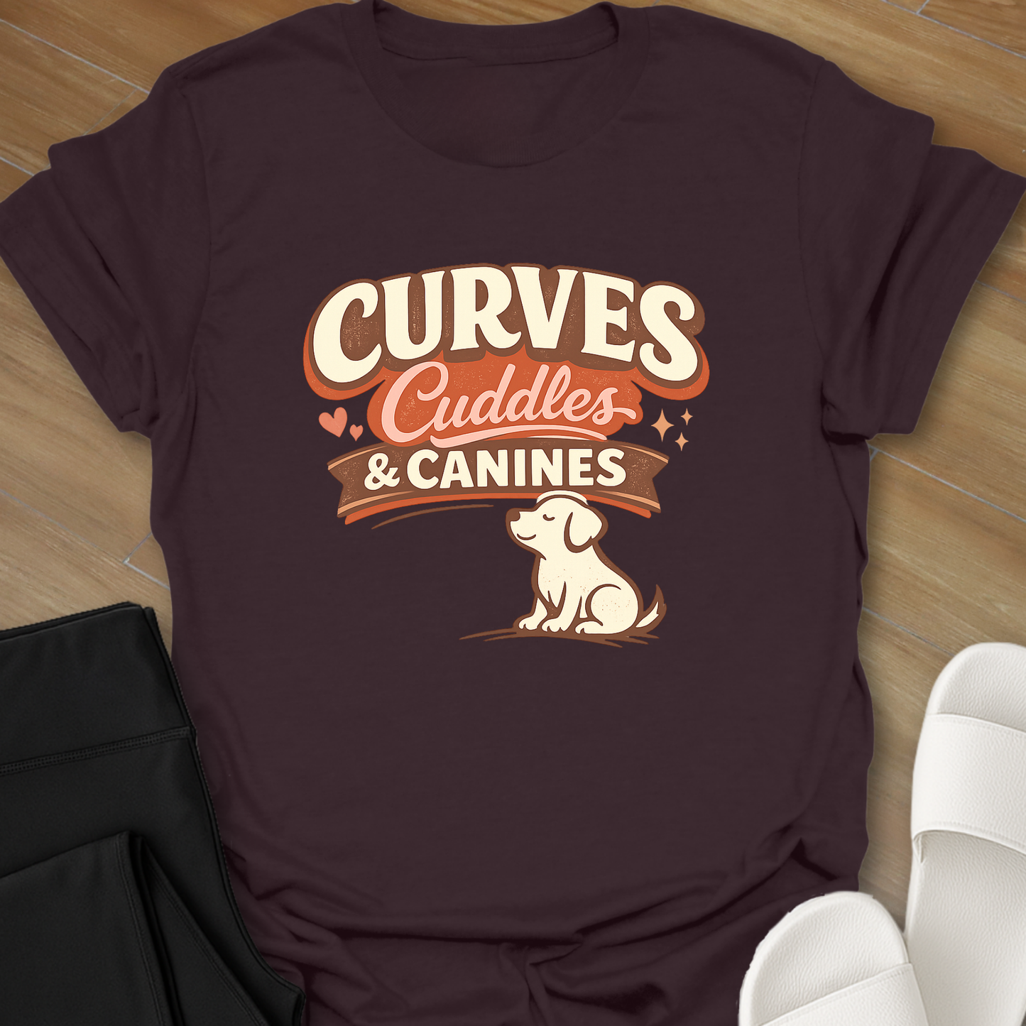 Curves Cuddles & Canines T-Shirt