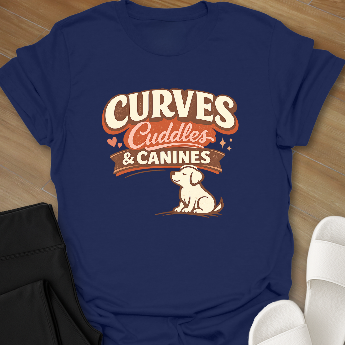 Curves Cuddles & Canines T-Shirt