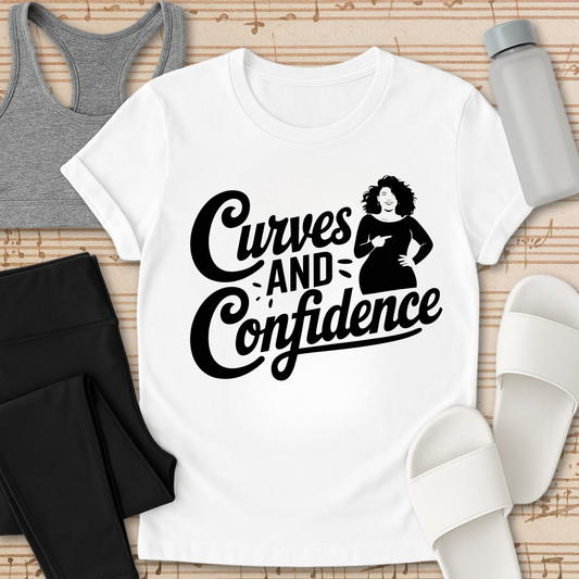 Curves and Confidence. T-Shirt