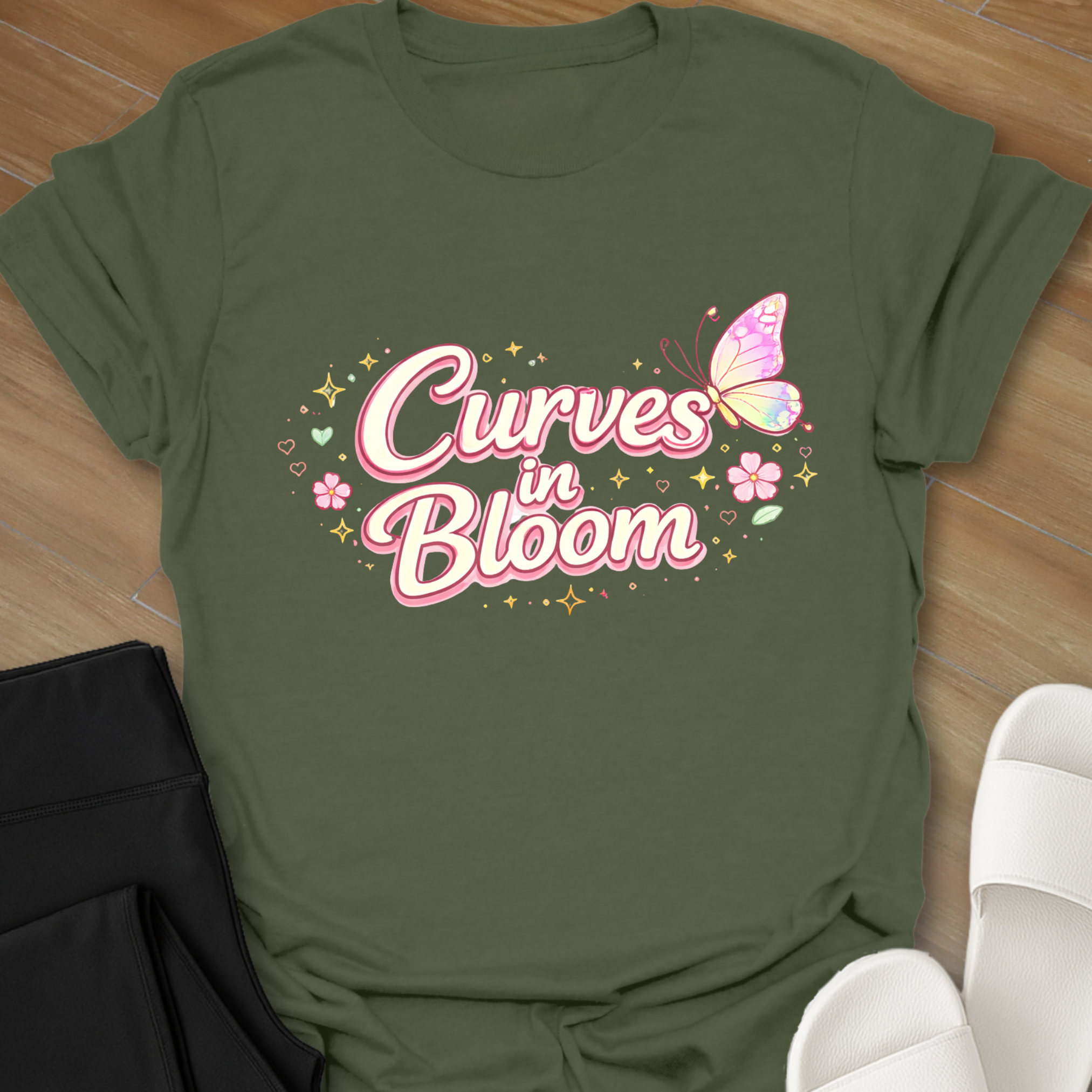 Curves in Bloom T-Shirt