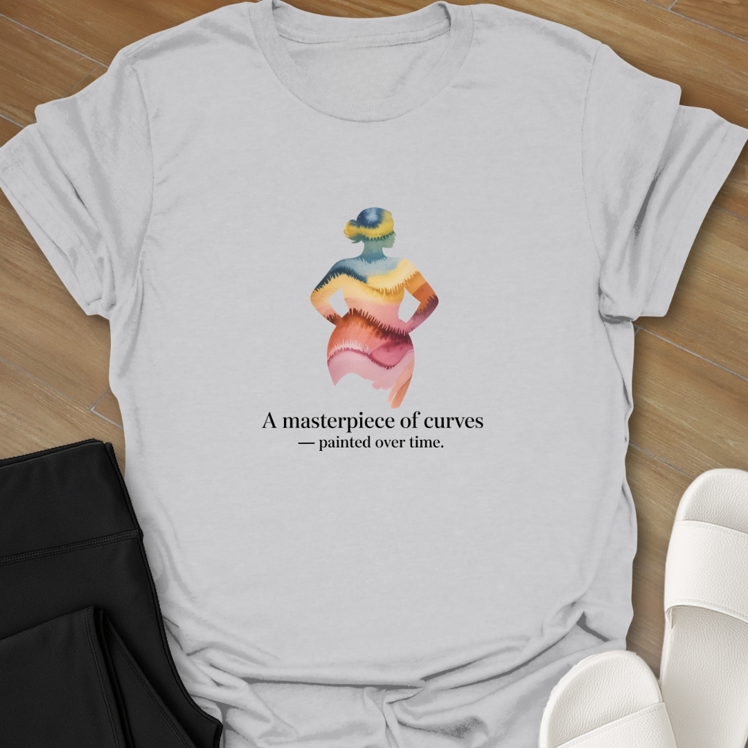 Curves painted over time  T- shirt