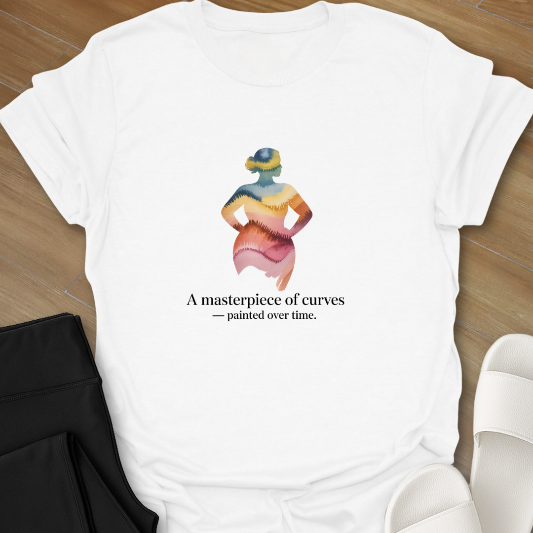 Curves painted over time  T- shirt