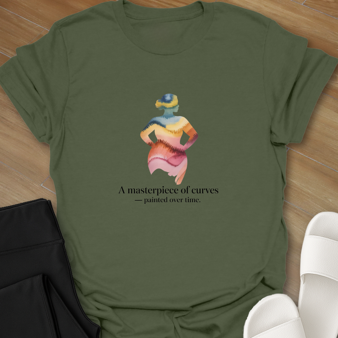 Curves painted over time  T- shirt