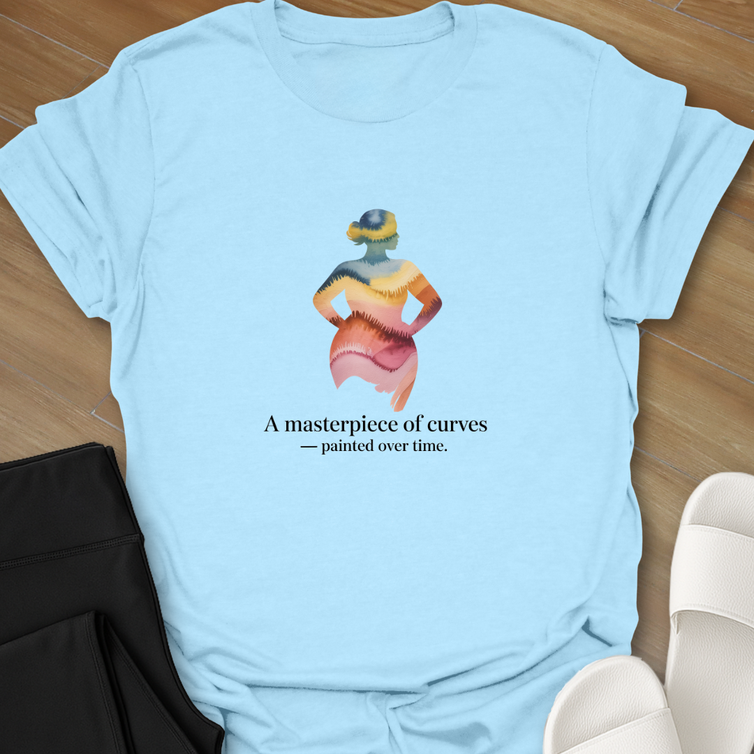 Curves painted over time  T- shirt