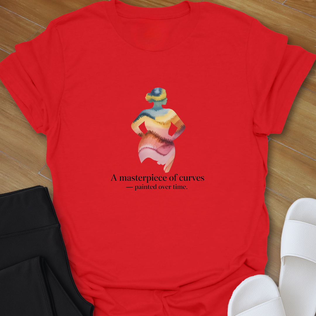 Curves painted over time  T- shirt
