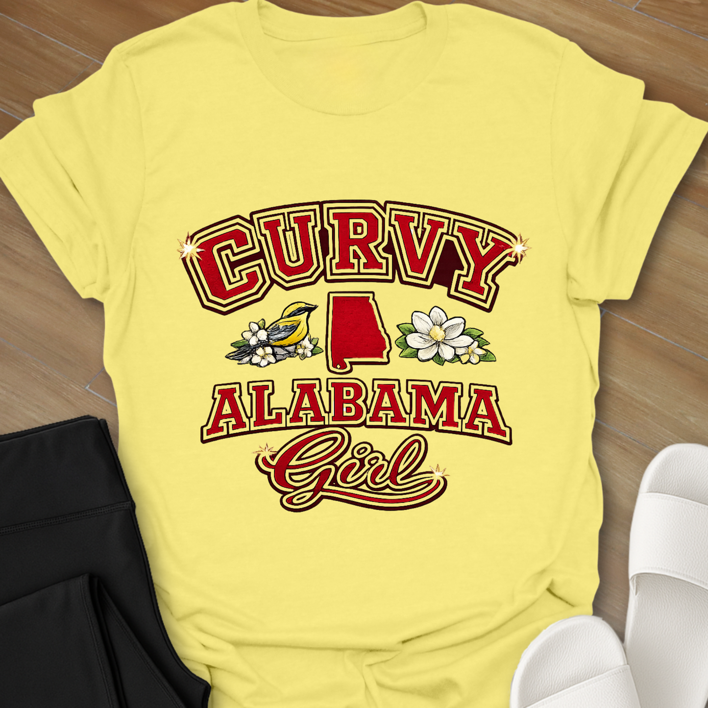 Curvy Alabama Girl T-Shirt