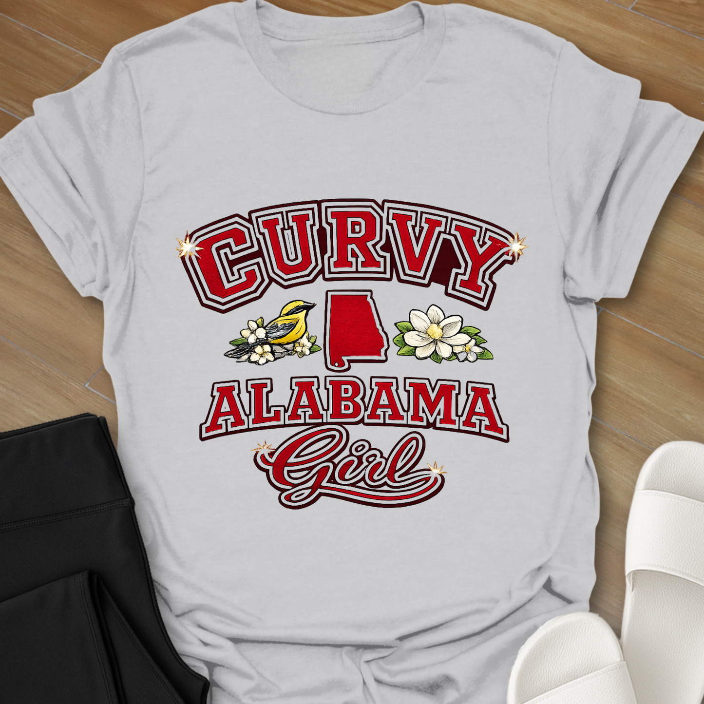 Curvy Alabama Girl T-Shirt