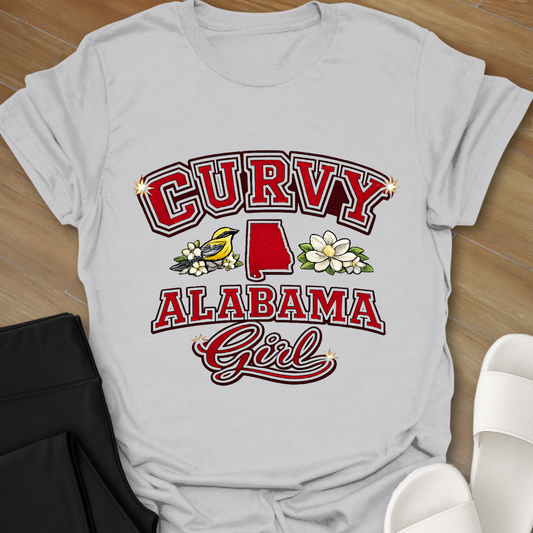 Curvy Alabama Girl T-Shirt