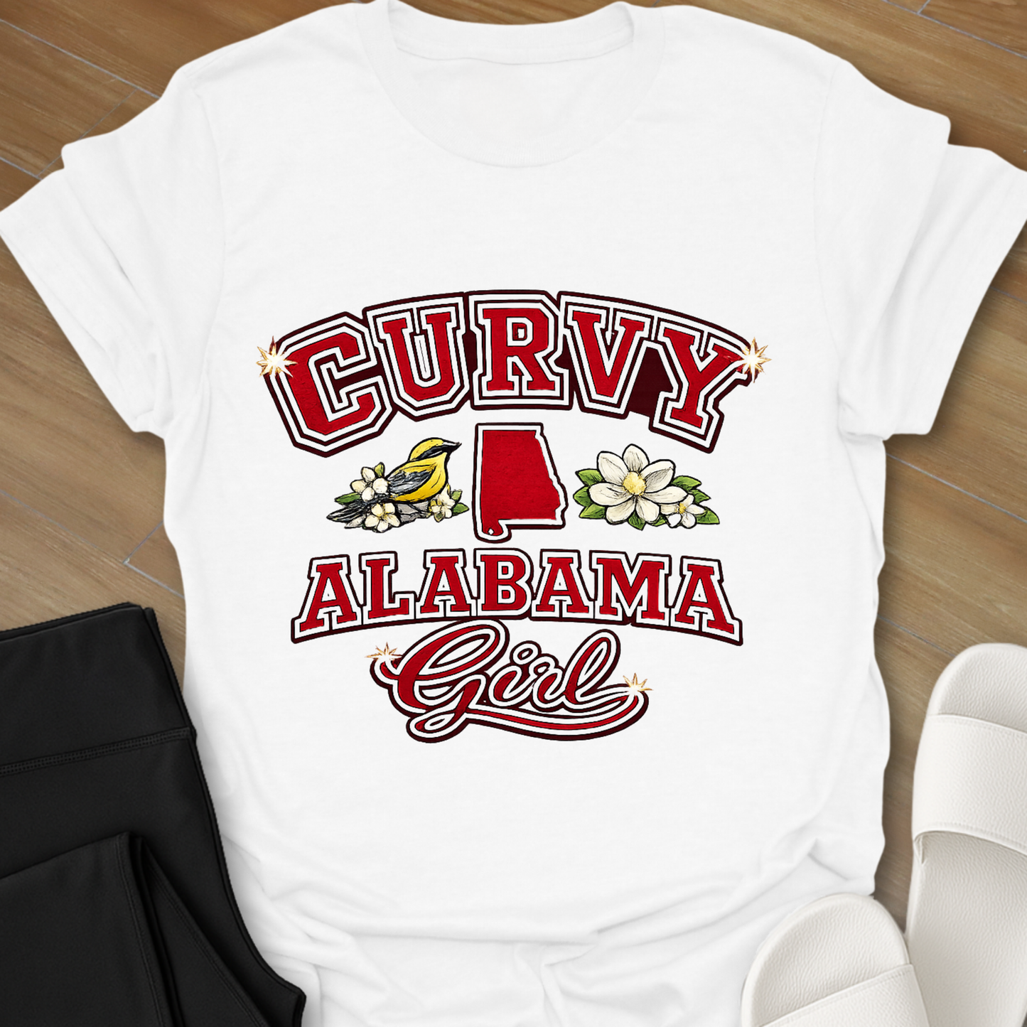 Curvy Alabama Girl T-Shirt