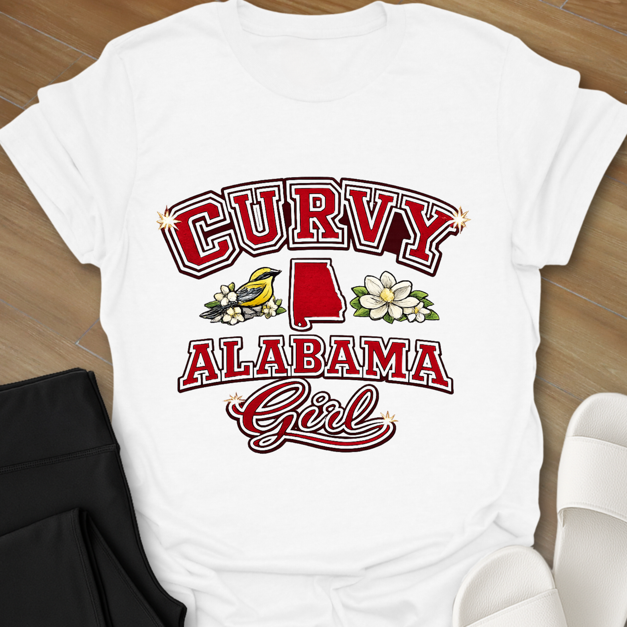 Curvy Alabama Girl T-Shirt