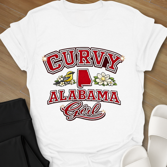 Curvy Alabama Girl T-Shirt