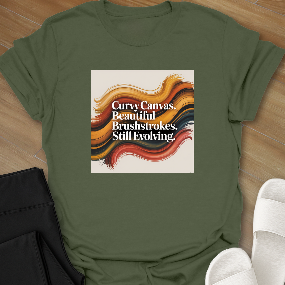 Curvy Canvas  T- shirt