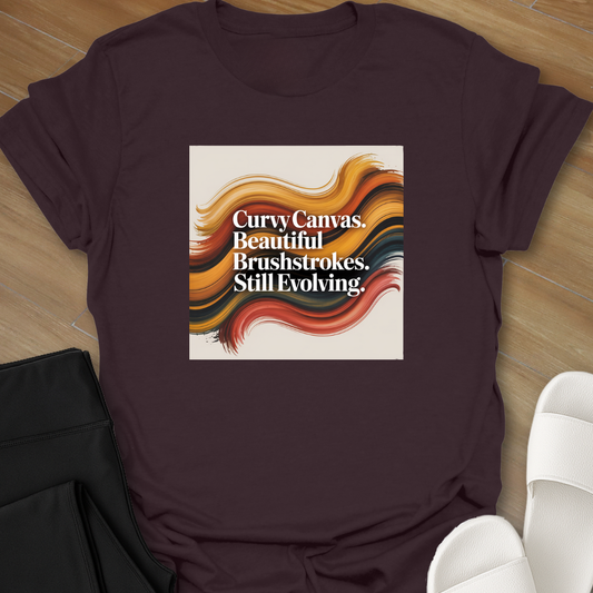 Curvy Canvas  T- shirt