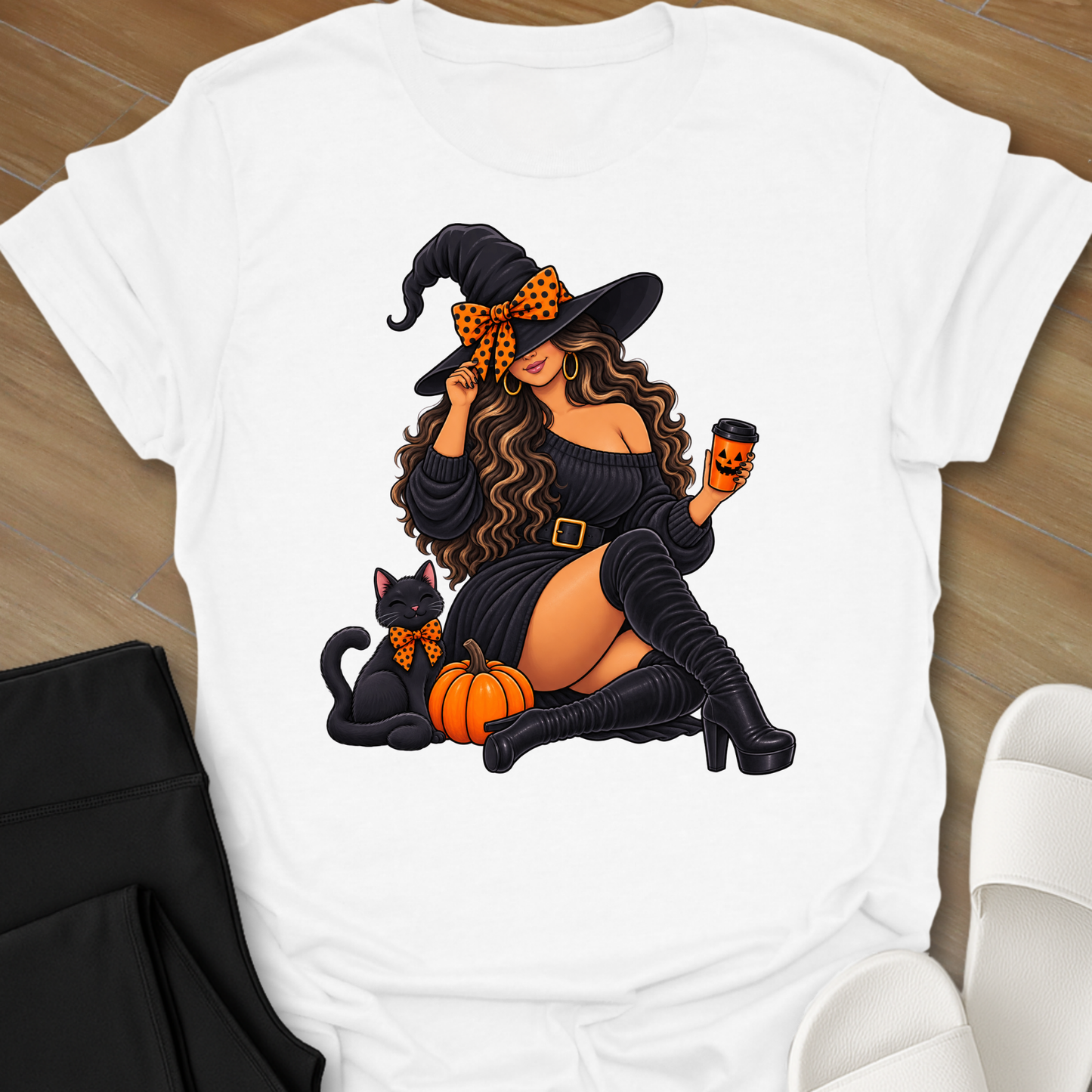 Curvy Girl Celebrating T-Shirt
