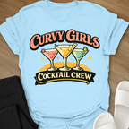 Curvy Girls Cocktail Crew T-Shirt