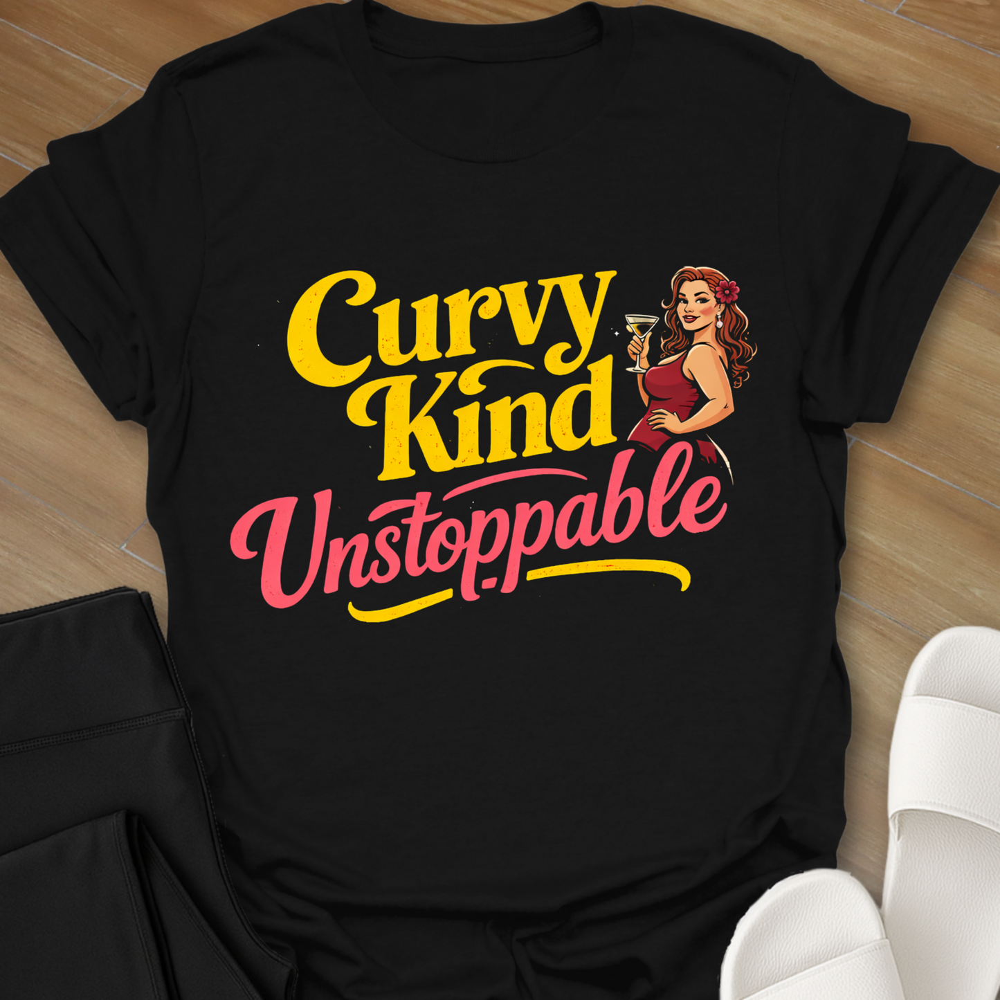 Curvy Kind Unstoppable y T-Shirt