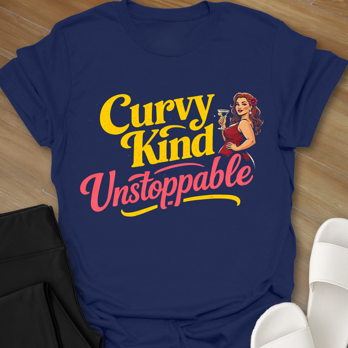 Curvy Kind Unstoppable y T-Shirt