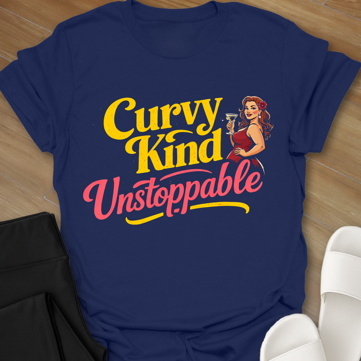 Curvy Kind Unstoppable y T-Shirt