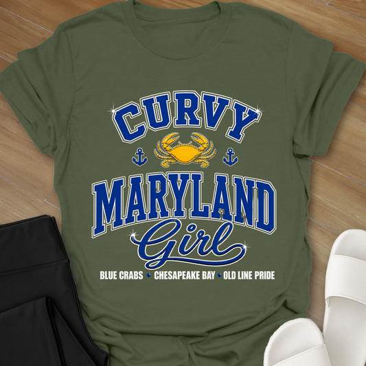 Curvy Maryland Girl T-Shirt