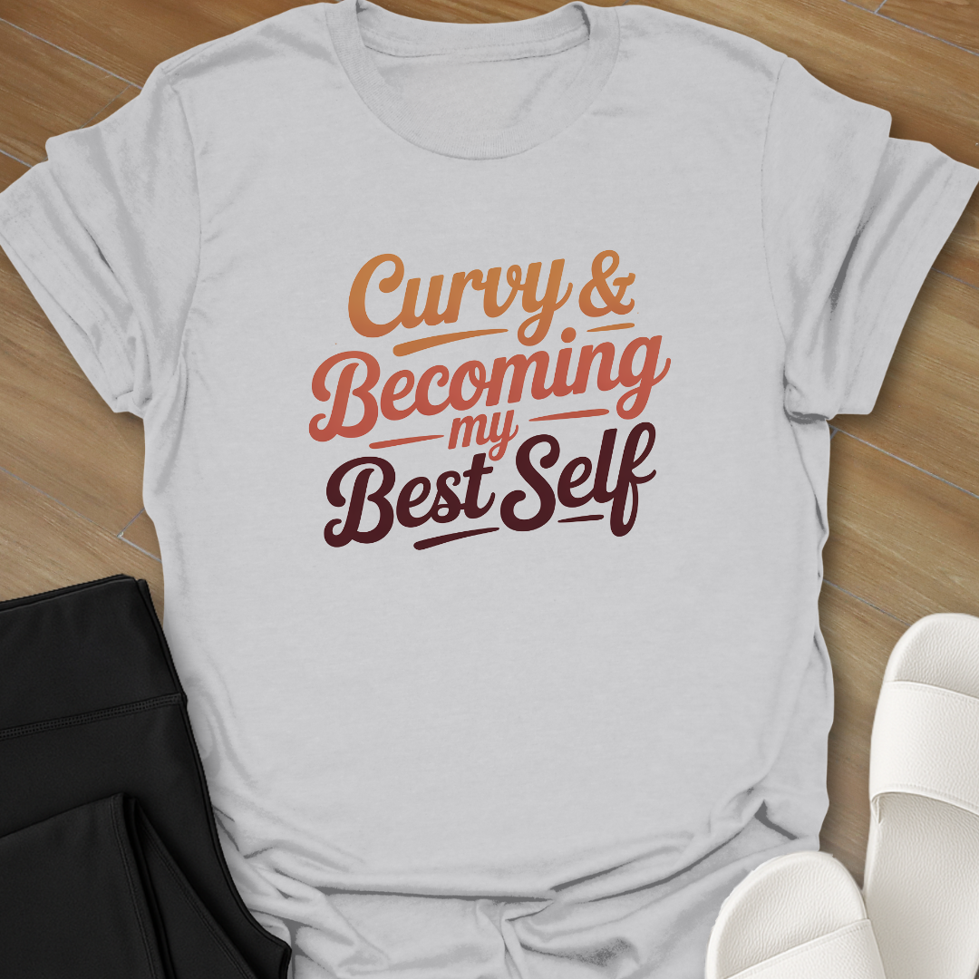 Curvy & Becoming My Best Self  T- shirt