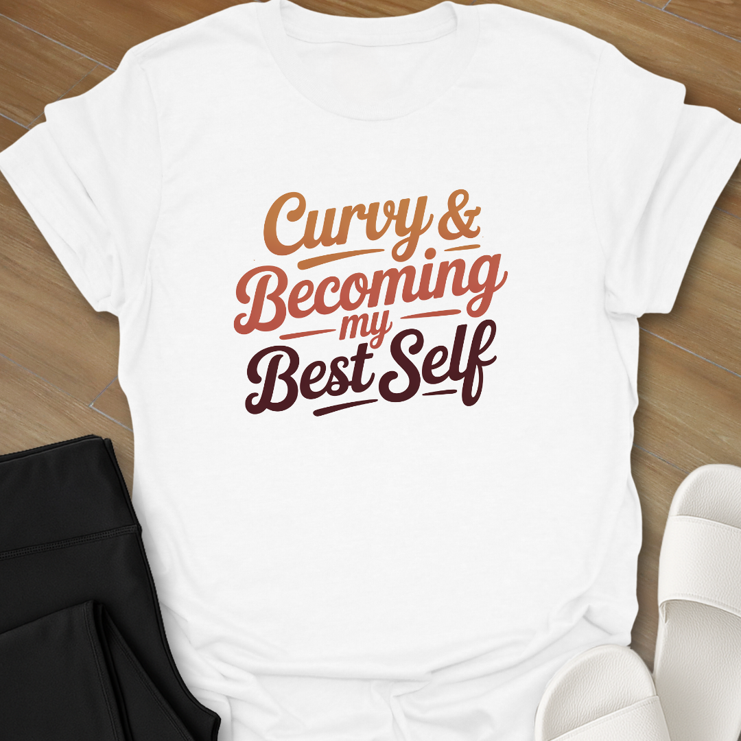 Curvy & Becoming My Best Self  T- shirt