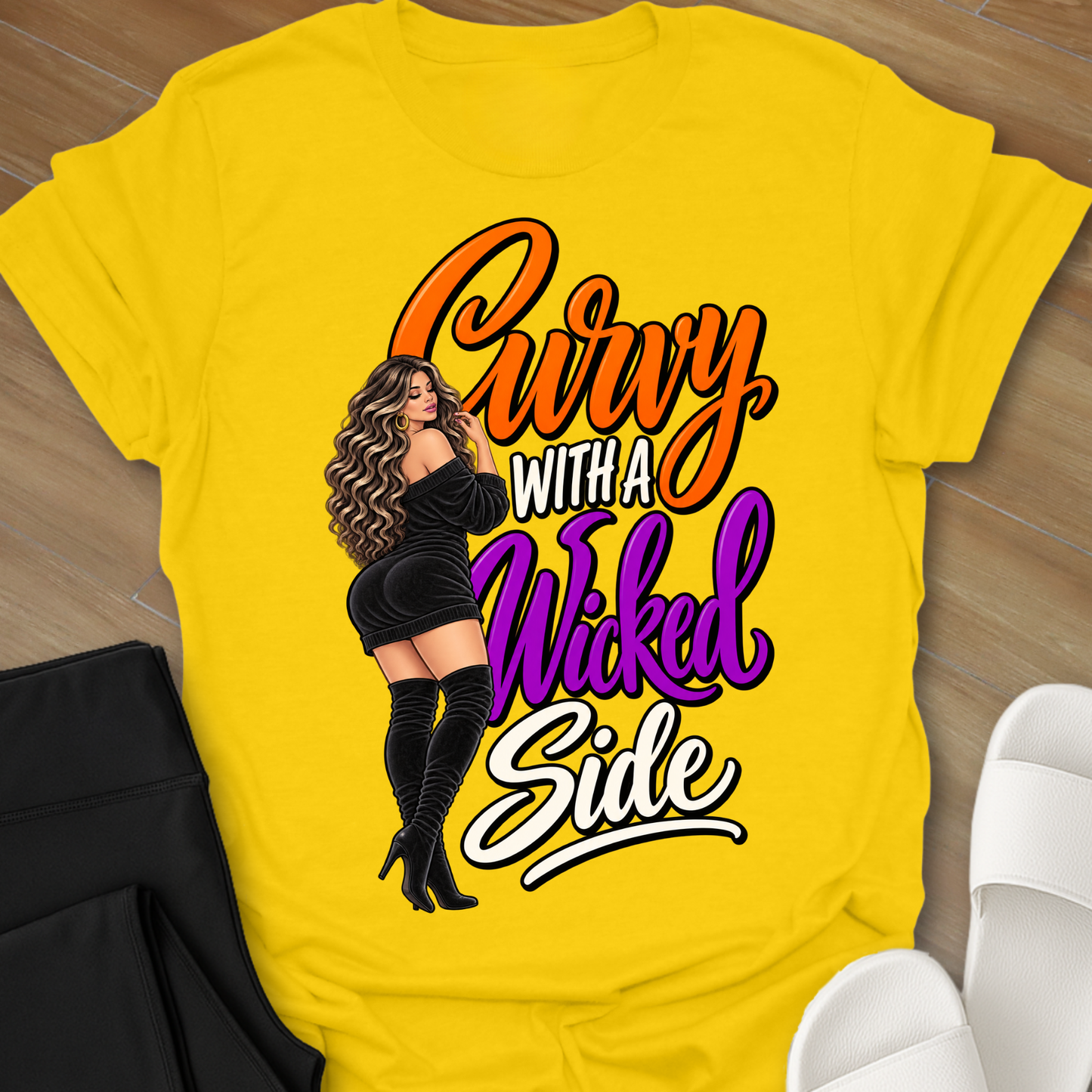 Curvy with a Wicked Side Halloween Shirt