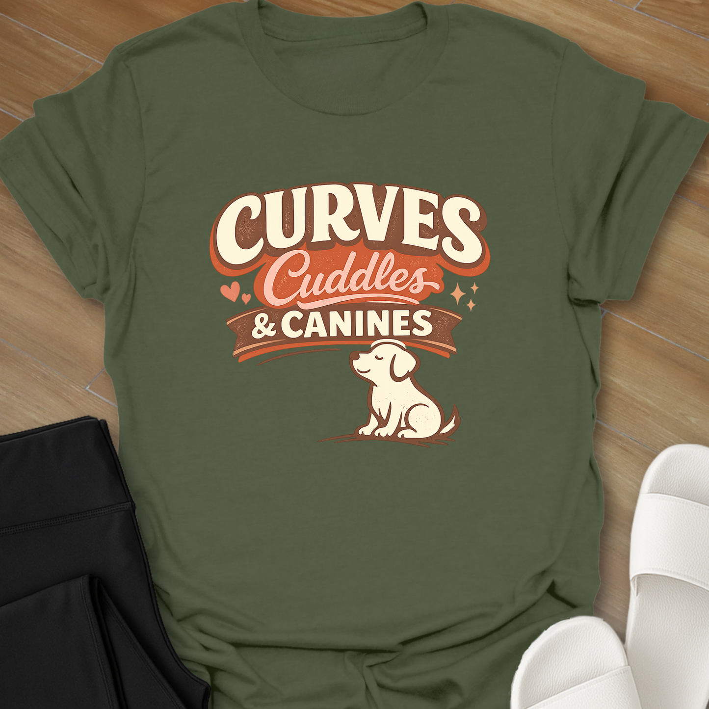 Curves Cuddles & Canines T-Shirt