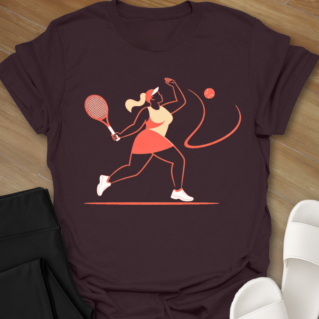Curvy Girl Tennis T-Shirt