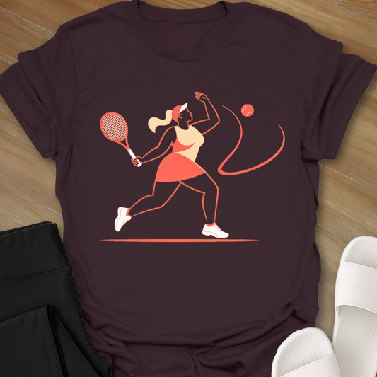 Curvy Girl Tennis T-Shirt