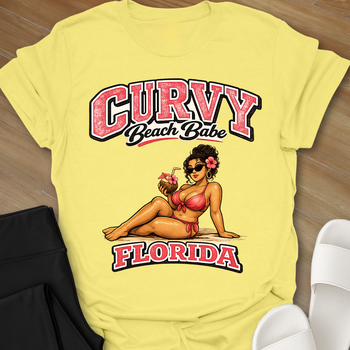 Florida Curvy Beach Babe T-Shirt