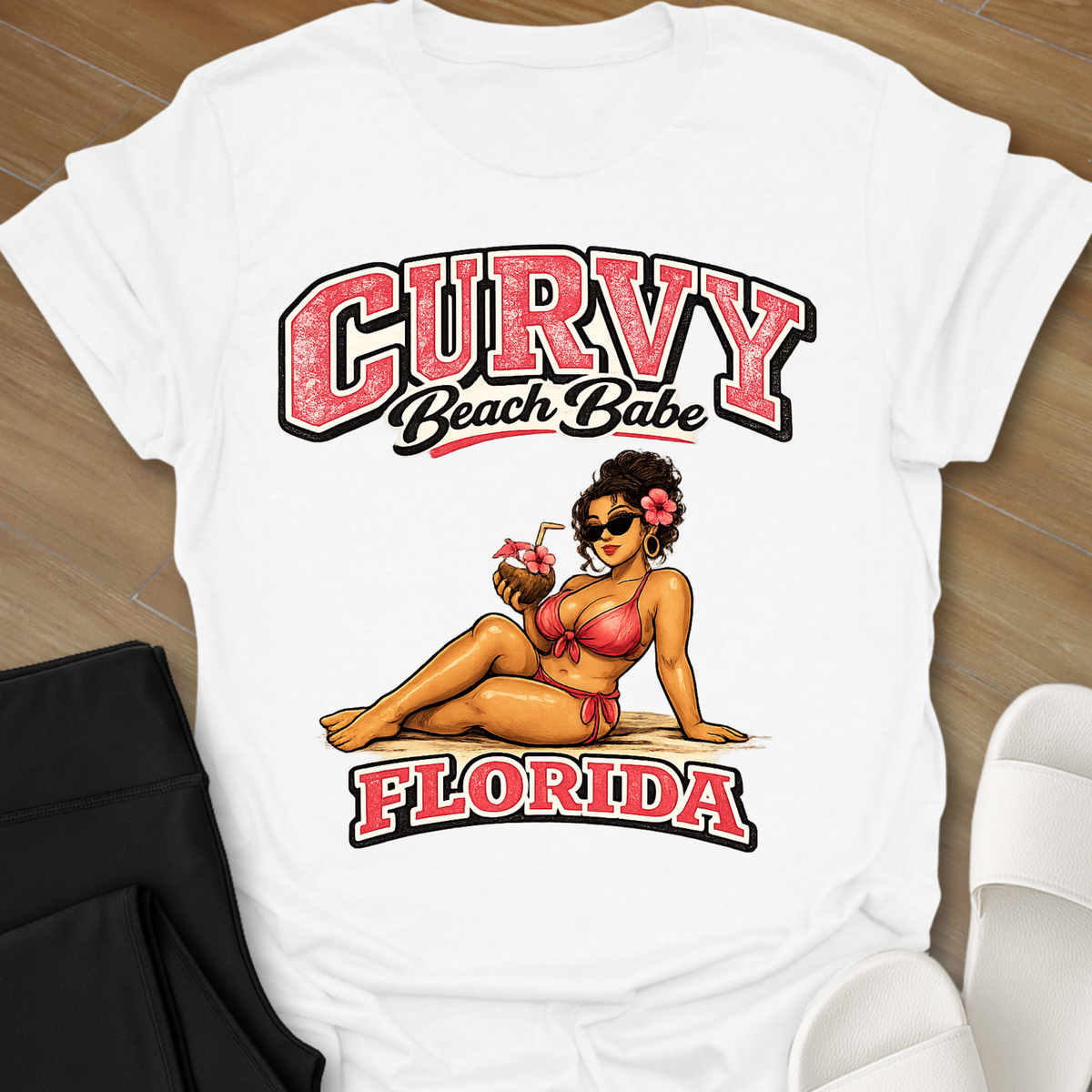 Florida Curvy Beach Babe T-Shirt