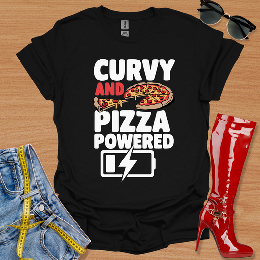 Curvy and Pizza Powered T-Shirt