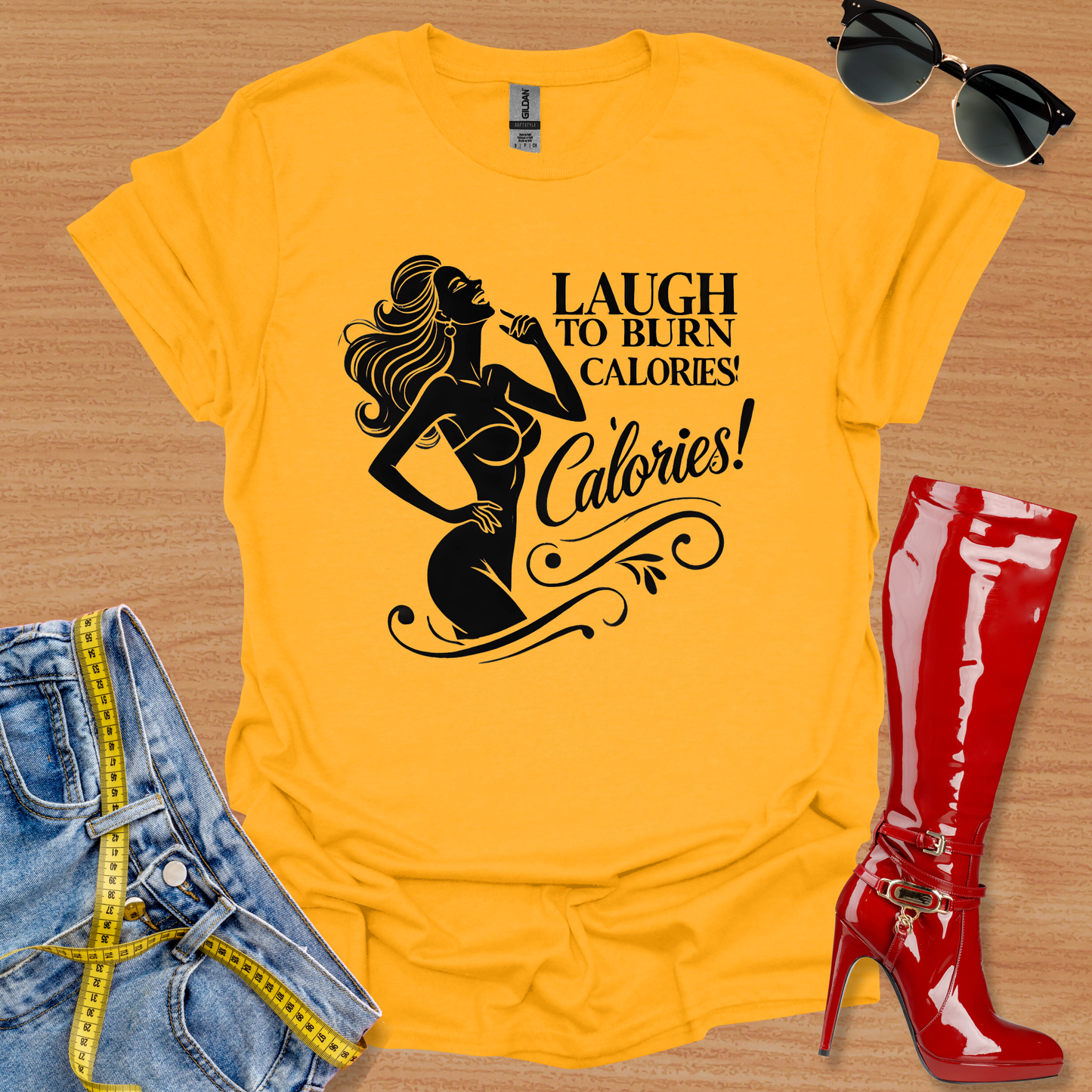 Laugh to Burn Calories 3 T-Shirt