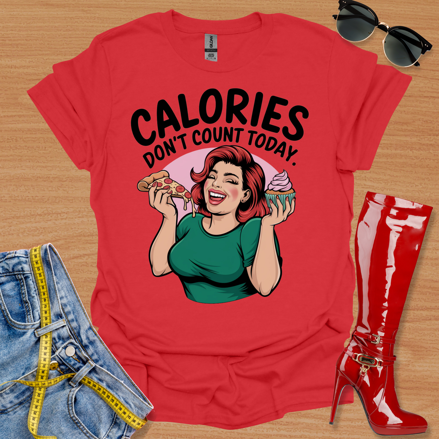 Calories Don't Count Today. T-Shirt