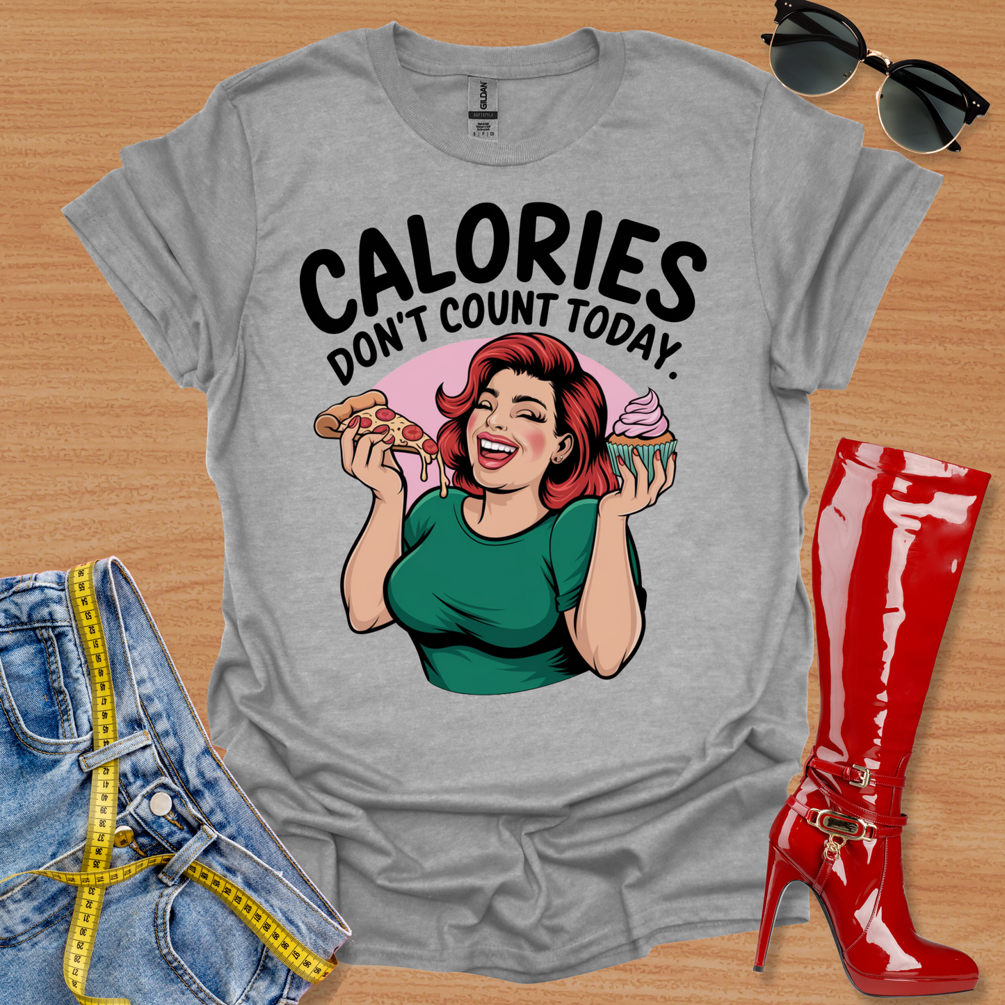 Calories Don't Count Today. T-Shirt