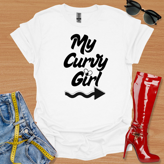 Curvy Girl Arrow T-Shirt