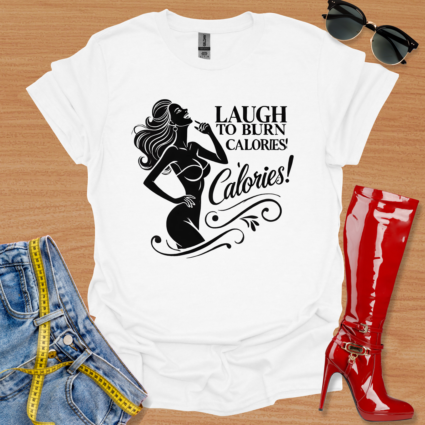 Laugh to Burn Calories 3 T-Shirt